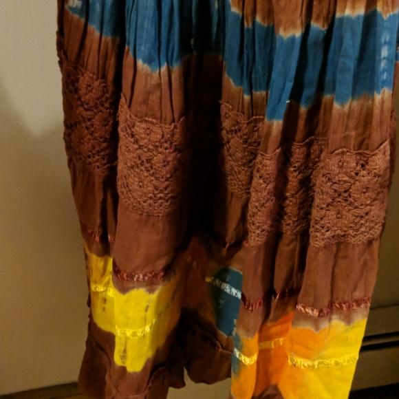 Strapless tie-dye dress - Picture 3 of 4